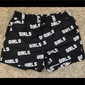 “Girls, Girls, Girls” Swimming Shorts